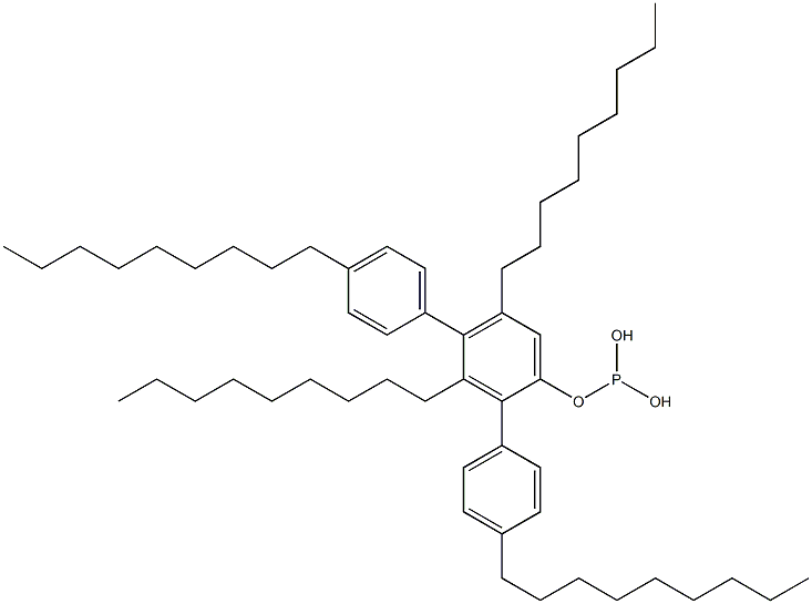 Phosphorous acid bis(4-nonylphenyl)3,5-dinonylphenyl ester Struktur