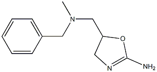 2-Amino-5-[N-benzyl-N-methylaminomethyl]-2-oxazoline Struktur