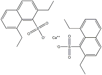 Bis(2,8-diethyl-1-naphthalenesulfonic acid)calcium salt Struktur