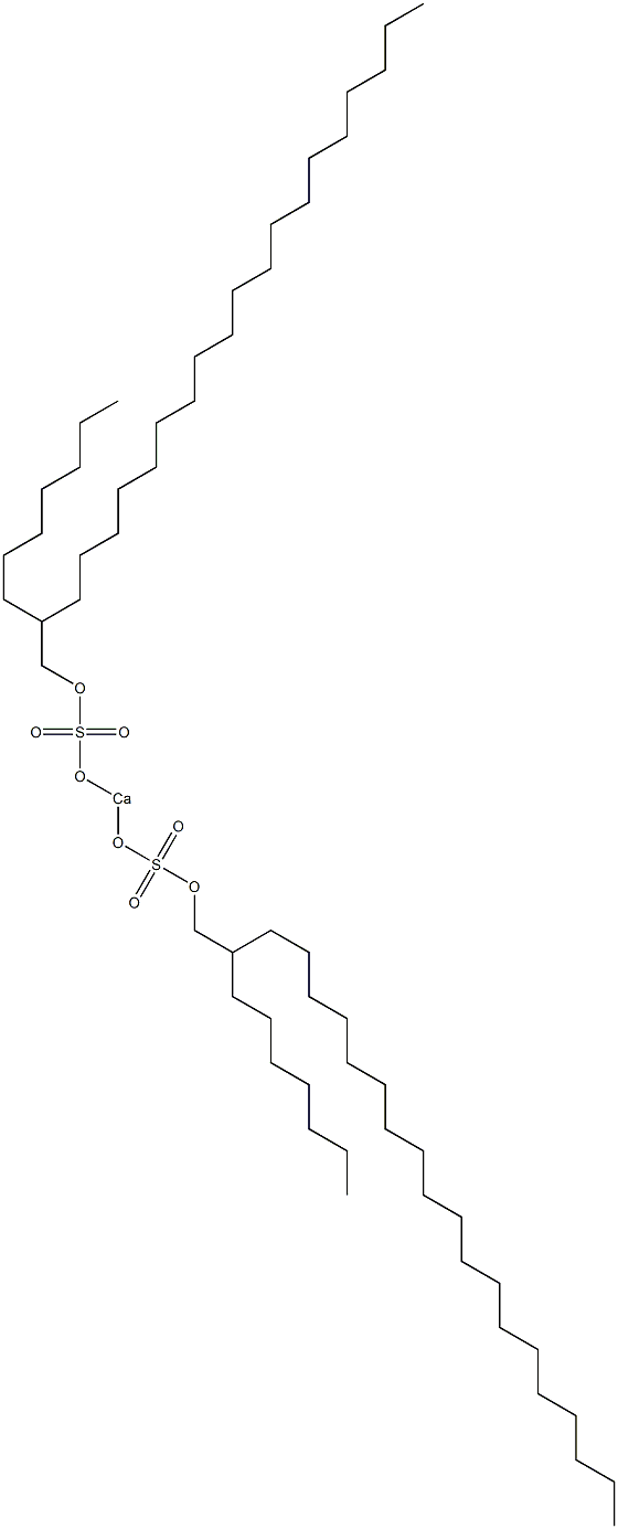 Bis(2-heptylhenicosyloxysulfonyloxy)calcium Struktur