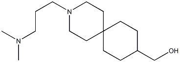 3-[3-(Dimethylamino)propyl]-3-azaspiro[5.5]undecane-9-methanol Struktur