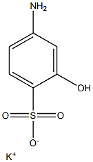 4-Amino-2-hydroxybenzenesulfonic acid potassium salt Struktur