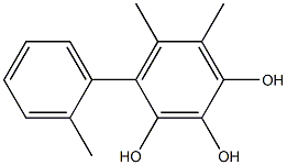 4-(2-Methylphenyl)-5,6-dimethylbenzene-1,2,3-triol Struktur