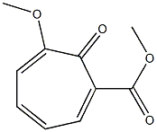 6-Methoxy-7-oxo-1,3,5-cycloheptatriene-1-carboxylic acid methyl ester Struktur