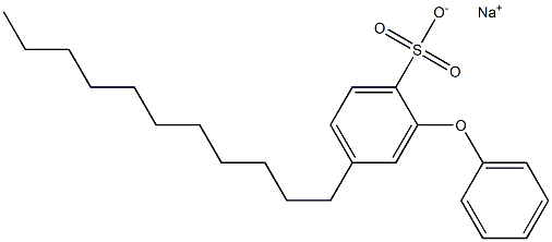 2-Phenoxy-4-undecylbenzenesulfonic acid sodium salt Struktur