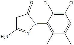 3-Amino-1-(2,3-dichloro-5,6-dimethylphenyl)-5(4H)-pyrazolone Struktur