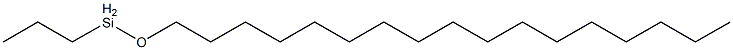 Propyl(heptadecyloxy)silane Struktur