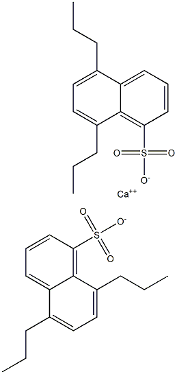 Bis(5,8-dipropyl-1-naphthalenesulfonic acid)calcium salt Struktur