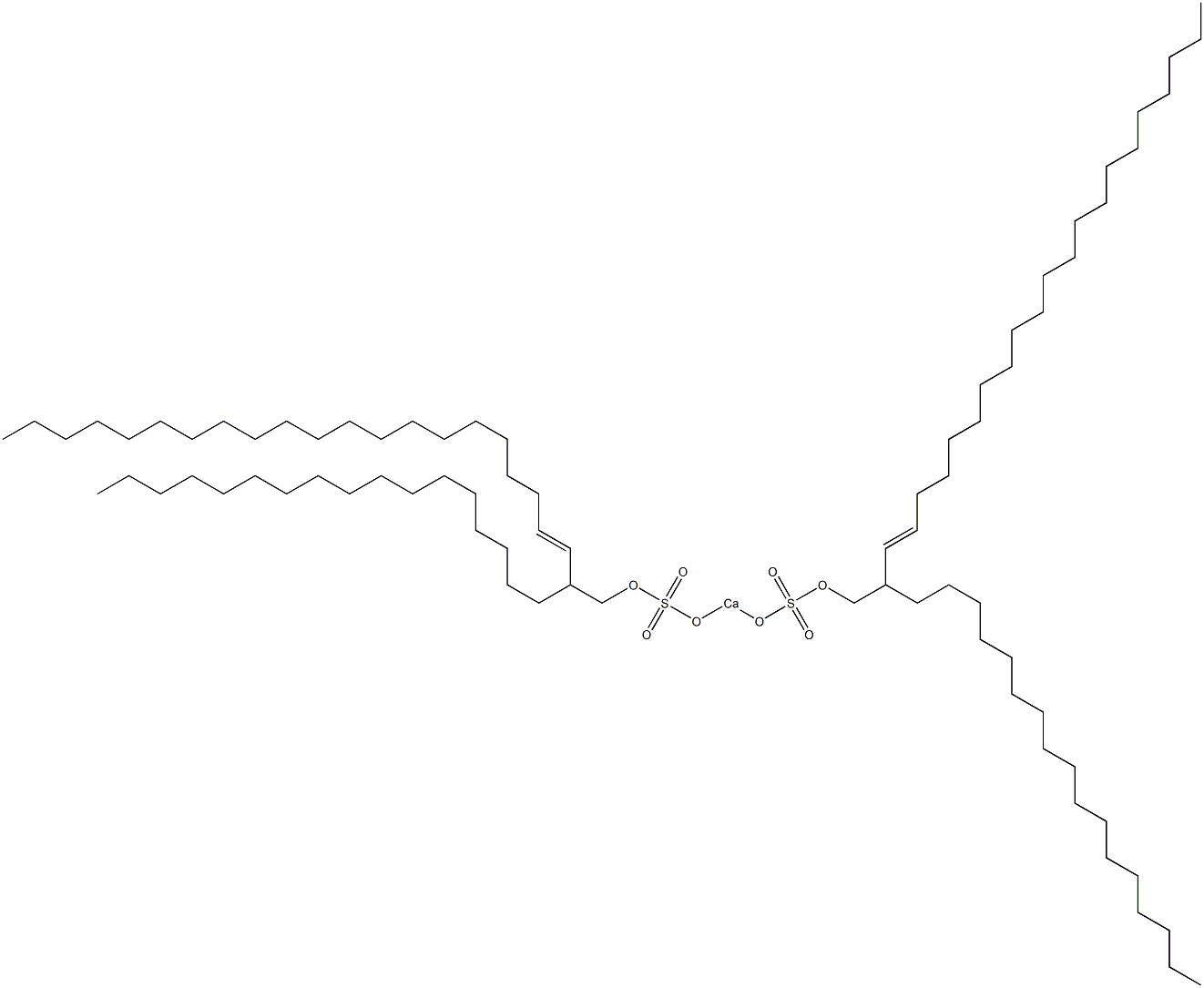 Bis(2-heptadecyl-3-tricosenyloxysulfonyloxy)calcium Struktur