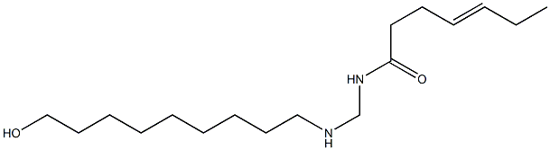 N-[[(9-Hydroxynonyl)amino]methyl]-4-heptenamide Struktur