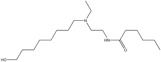 N-[2-[N-Ethyl-N-(8-hydroxyoctyl)amino]ethyl]hexanamide Struktur