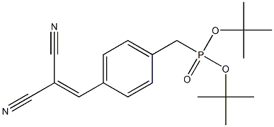 [4-(2,2-Dicyanoethenyl)phenyl]methylphosphonic acid di-tert-butyl ester Struktur