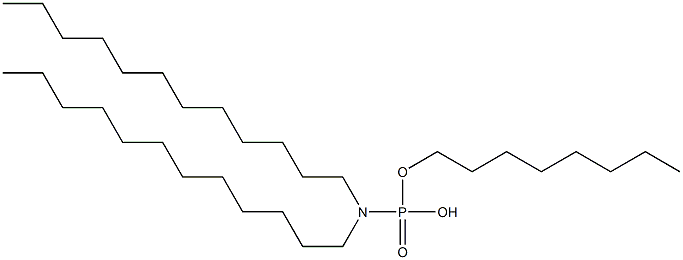 N,N-Didodecylamidophosphoric acid hydrogen octyl ester Struktur