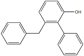 2-Phenyl-3-benzylphenol Struktur