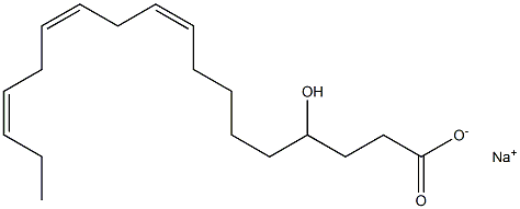 4-Hydroxylinoleic acid sodium salt Struktur