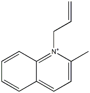 2-Methyl-1-(2-propenyl)quinolinium Struktur