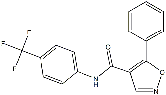 N-[4-(Trifluoromethyl)phenyl]-5-phenylisoxazole-4-carboxamide Struktur