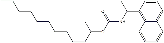 N-[1-(1-Naphtyl)ethyl]carbamic acid (1-methylundecyl) ester Struktur