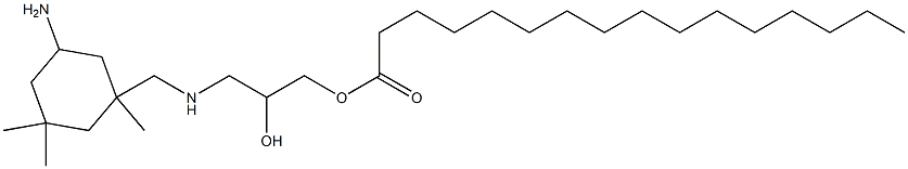 3-[[N-(3-Hexadecanoyloxy-2-hydroxypropyl)amino]methyl]-3,5,5-trimethylcyclohexylamine Struktur