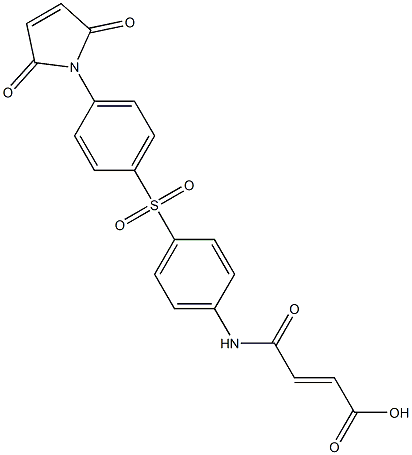 3-[N-[4-[4-(2,5-Dioxo-3-pyrrolin-1-yl)phenylsulfonyl]phenyl]carbamoyl]propenoic acid Struktur