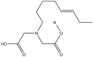 N-[[(Potassiooxy)carbonyl]methyl]-N-(5-octenyl)glycine Struktur