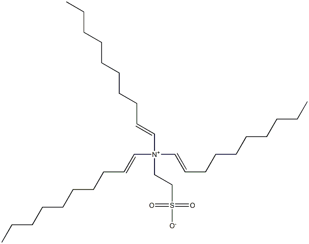 N,N-Di(1-decenyl)-N-(2-sulfonatoethyl)-1-decen-1-aminium Struktur