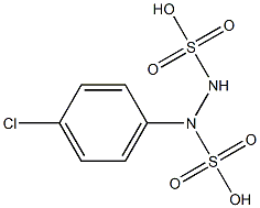 1-(p-Chlorophenyl)hydrazine-1,2-disulfonic acid Struktur