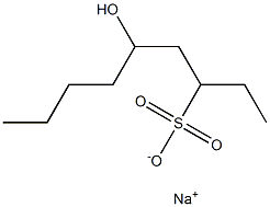 5-Hydroxynonane-3-sulfonic acid sodium salt Struktur