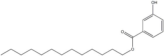 3-Hydroxybenzoic acid tridecyl ester Struktur