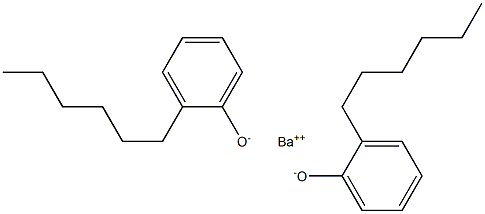 Barium bis(2-hexylphenolate) Struktur