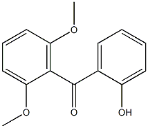 2-Hydroxy-2',6'-dimethoxybenzophenone Struktur