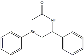 N-[1-Phenyl-2-(phenylseleno)ethyl]acetamide Struktur