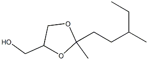 2-Methyl-2-(3-methylpentyl)-1,3-dioxolane-4-methanol Struktur