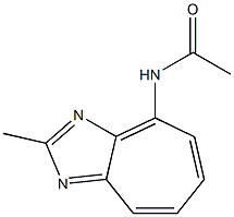 2-Methyl-4-acetylaminocycloheptimidazole Struktur