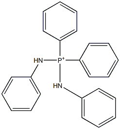 Diphenylbis(phenylamino)phosphonium Struktur