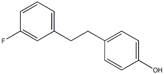 4-[2-(3-Fluorophenyl)ethyl]phenol Struktur