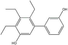 4,5,6-Triethyl-1,1'-biphenyl-3,3'-diol Struktur