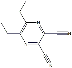 5,6-Diethylpyrazine-2,3-dicarbonitrile Struktur