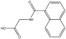 N-(1-Naphtylcarbonyl)glycine Struktur