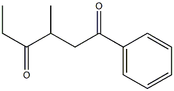 3-Methyl-1-phenyl-1,4-hexanedione Struktur