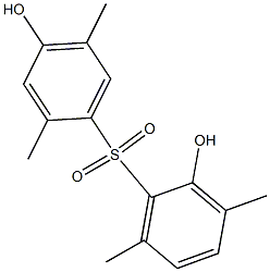 2,4'-Dihydroxy-2',3,5',6-tetramethyl[sulfonylbisbenzene] Struktur