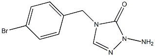 1-Amino-4-(p-bromobenzyl)-1H-1,2,4-triazol-5(4H)-one Struktur