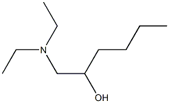 1-Diethylamino-2-hexanol Struktur