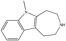 6-Methyl-1,2,3,4,5,6-hexahydroazepino[4,5-b]indole Struktur