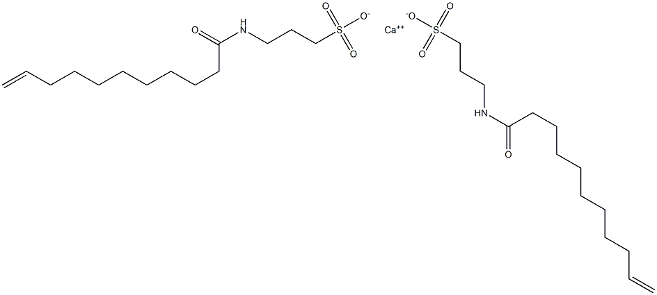 Bis[3-(10-undecenoylamino)-1-propanesulfonic acid]calcium salt Struktur