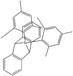 9,10-(Bismesitylsilanediyl)-9,10-dihydroanthracene Struktur