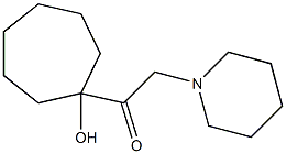 1-(1-Hydroxycycloheptyl)-2-piperidinoethanone Struktur