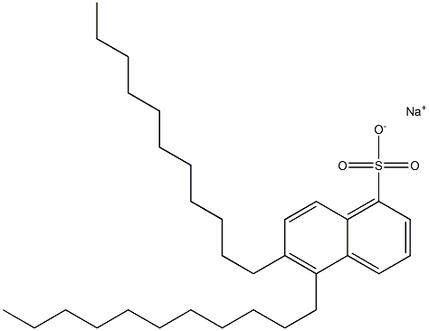 5,6-Diundecyl-1-naphthalenesulfonic acid sodium salt Struktur