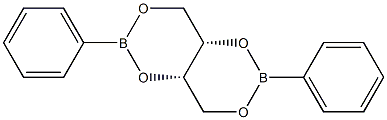 1-O,3-O-(Phenylboranediyl)-2-O,4-O-(phenylboranediyl)-L-threitol Struktur