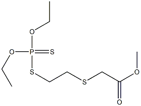 [2-[(Diethoxyphosphinothioyl)thio]ethylthio]acetic acid methyl ester Struktur